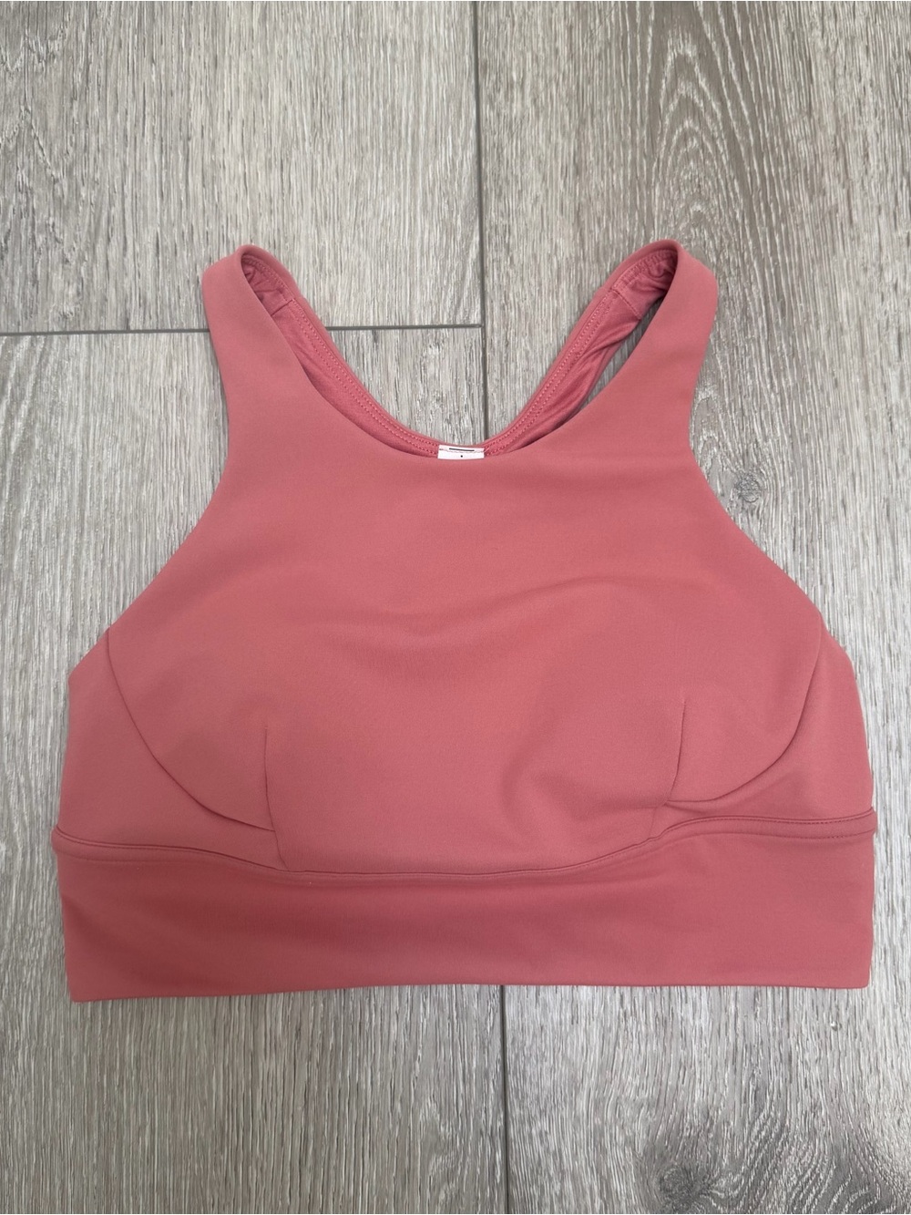 LULULEMON WUNDER TRAIN LONGLINE BRA MEDIUM SUPPORT C/D CUP 8 BRIER ROSE